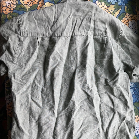 Sobrino Leaf Print Button Up - Picture 3 of 4